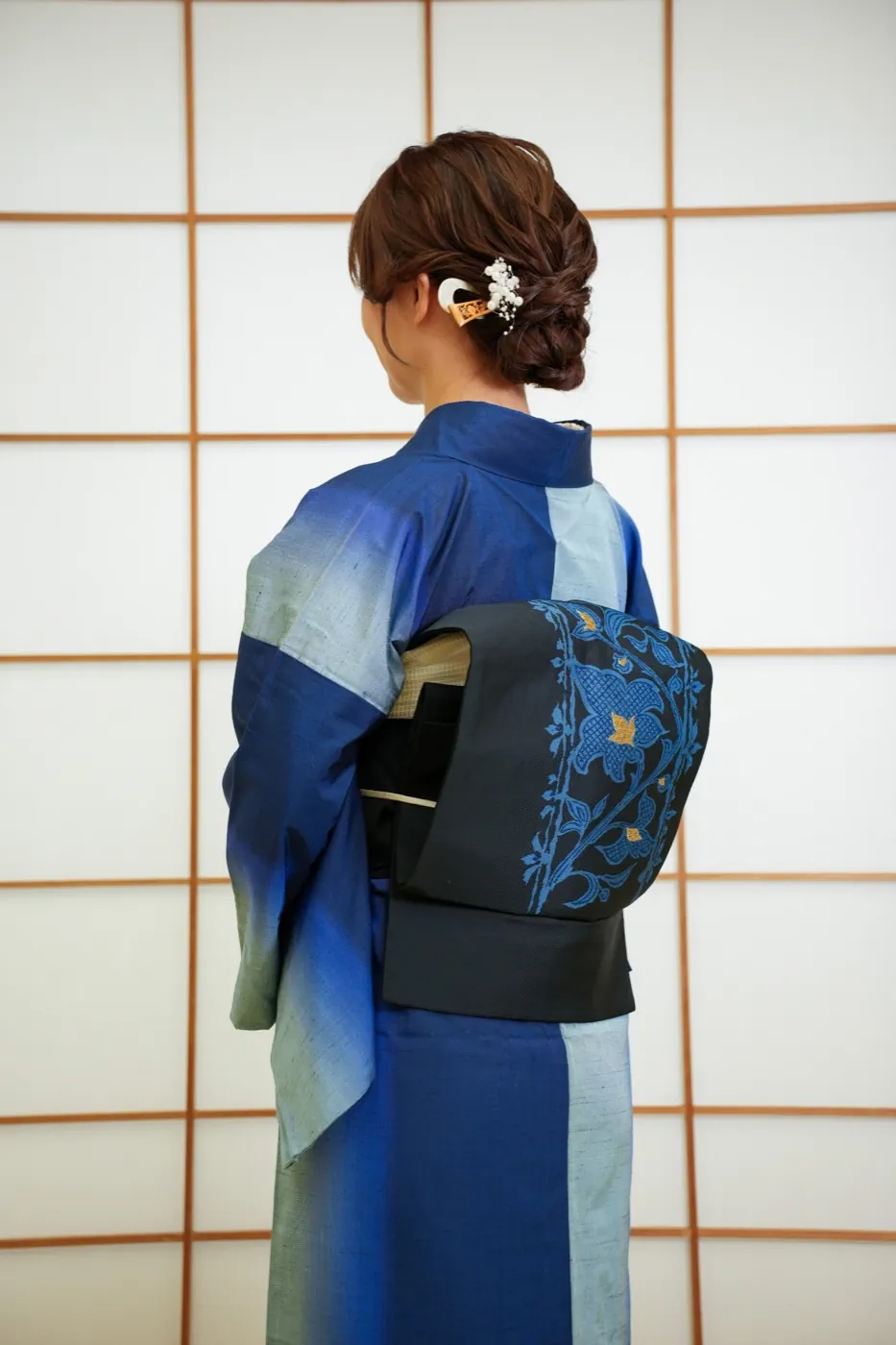 仕上がりの後ろ姿