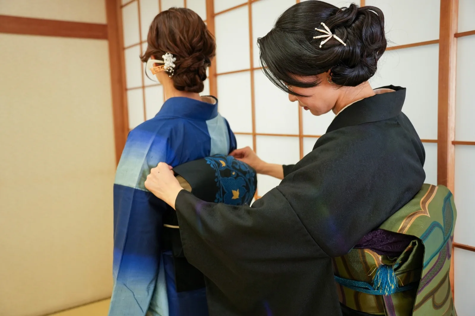 出張着付けの準備風景のイメージ写真